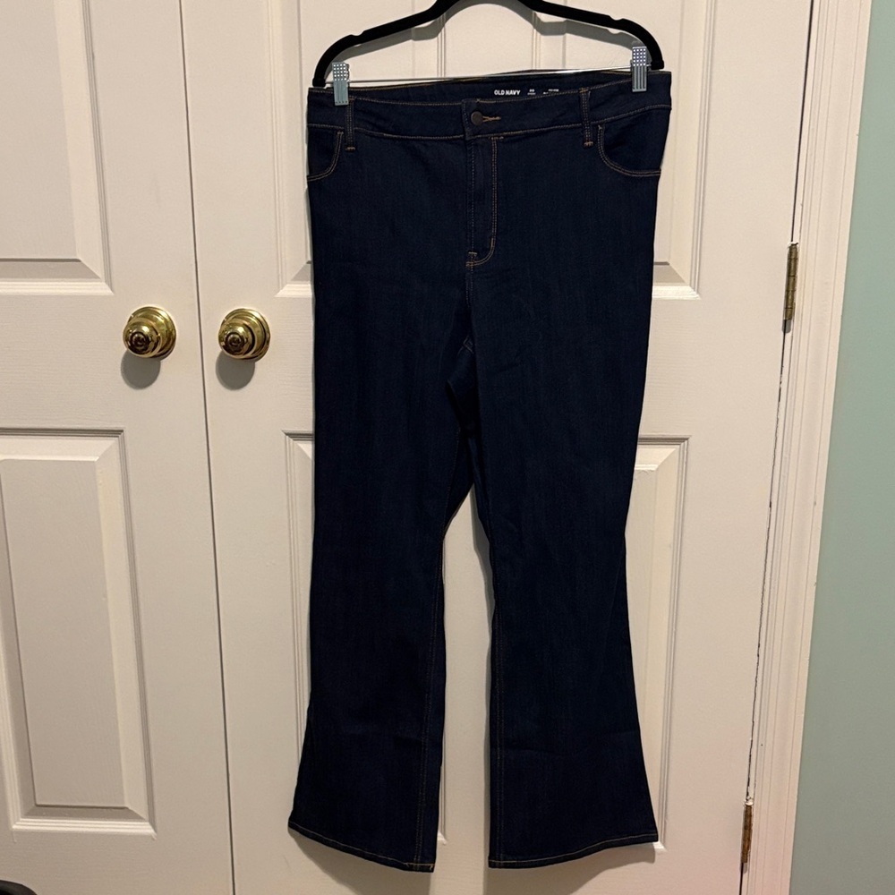 Old Navy Women's Deep Indigo Flare Jeans